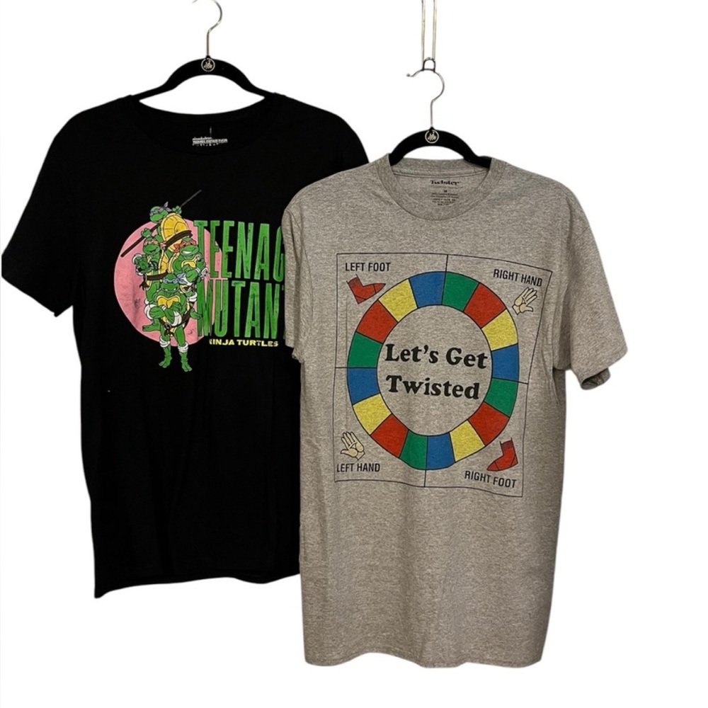 Black and Gray Short Sleeve Tees